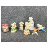 Assorted pig decor figures