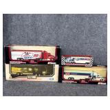NASCAR & matchbox semi trucks lot of 4