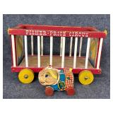 1962 Fisher-Price Circus Wagon & Peter Pig