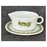 Pyrex Spring Blossom Crazy Daisy Gravy Boat Saucer