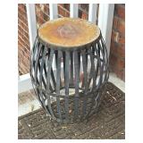 Outdoor metal plant stand