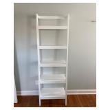 Wall mounted ladder style shelf