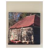 Stretched canvas 16x16ï¿½ abandoned home Nc