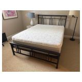 Mattress NOT INCLUDED QUEEN METAL BED HB FB RAILS
