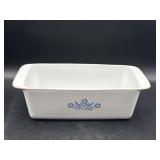 Blue cornflower corning ware loaf pan