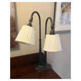 Heavy double arm restoration hardware style lamp