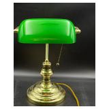 vintage banker's lamp