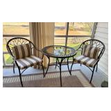 Outdoor table and two chairs