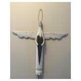 handmade wooden angel wall hanging distressed