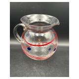 Vintage glass pitcher