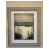 Framed beach photograph