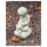 11ï¿½ Concrete child with bunny