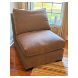 Crate & Barrel axis Armless Chair Douglas fabric