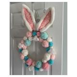 Lot of 2 door wreaths fall and easter