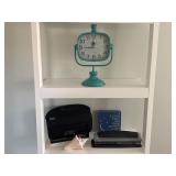 Home decor letter holder hole punch clock