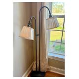 Restoration Hardware style heavy Double Floor Lamp