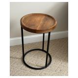 Wooden top round table