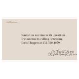 Questions Call or Text Chris at 252-560-4059