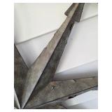 36' Metal wall compass wall art