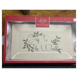 Lenox Joy to the World plate platter