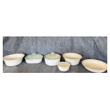Corning ware assorted casseroles French white
