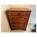 Cracked top vintage tall chest