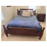 Bassett furniture full / queen bed w full mattress