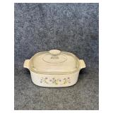 vintage CorningWare casserole dish Blue Dusk