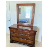 Vintage Bassett dresser & mirror