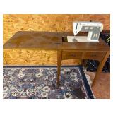 Second floor sewing desk and machine