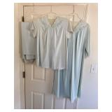 Vintage night shirt pant and robe set