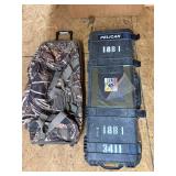 Pelican case and rolling bag