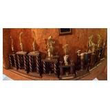 Vintage fishing trophies