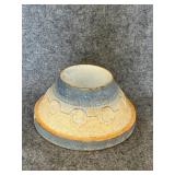 Antique Primitive Stoneware Salt Glaze Chain Rings