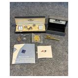 Cuff links tie tac pins and more