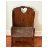 Vintage doll heart chair