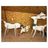 Wooden yard decor deer see below