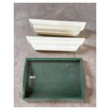 2 shelves and tray