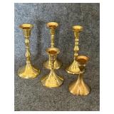 Vintage brass candleholders