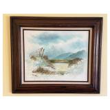 28x23ï¿½ framed oil painting seascape