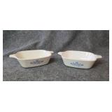 Corningware casserole dishes, set of 2.