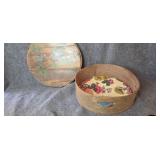 Handpainted wooden cheese box.