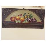 vintage still life fruit scene