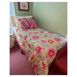 Vintage wicker headboard twin bed