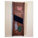 30ï¿½x11ï¿½ folk art on antique cabbage shredder