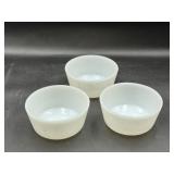 Anchor Hocking Fire King milk glass custard cups