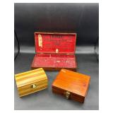 Vintage wooden boxes