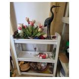 Plastic shelf and decor