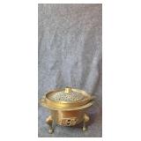 Brass Turkey braizer, hot pot.