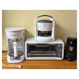Can opener coffee pot toaster